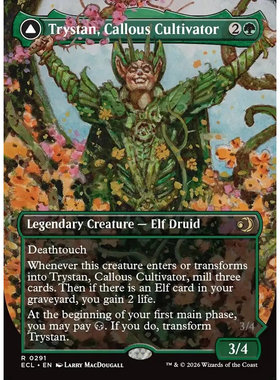 万智牌 ECL 冷酷栽匠崔斯坦 Trystan,Callous Cultivator英文异画