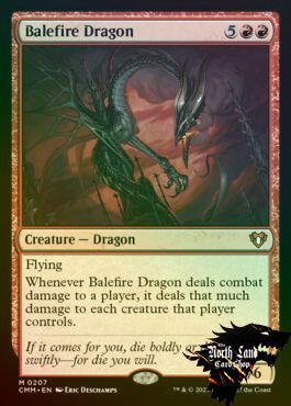 万智牌 炎劫巨龙Balefire Dragon英文闪 CMM指挥官大师 美印 秘稀