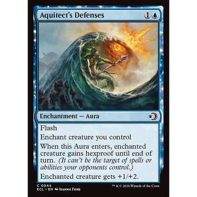 万智牌 ECL 建渠者的防御 Aquitect's Defenses 英文平/闪卡 铁