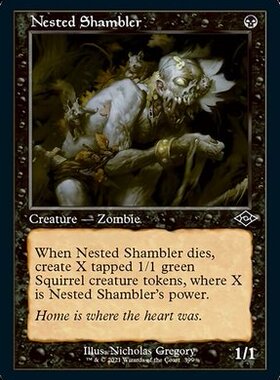 万智牌 巢居跛行尸 Nested Shambler MH2 中/英文老框平/闪卡 铁