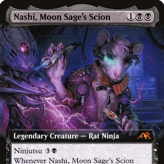 【北境卡牌】万智牌 月智者后裔哪失 nashi NEO英文扩画平卡 秘稀