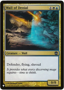 【北境卡牌】万智牌 拒斥之墙 Wall of Denial LIST 英文平卡 银