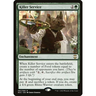 【北境卡牌】万智牌 犀心款待 Killer Service NCC 英文平卡 金