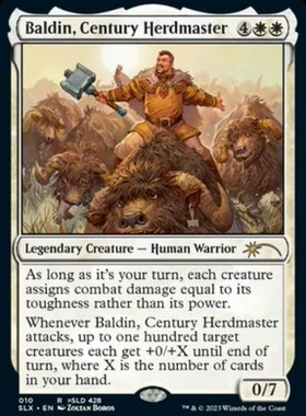 【北境卡牌】万智牌 SLX Baldin, Century Herdmaster英文 白色金