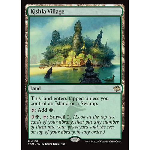 万智牌 济奇拉村庄 Kishla Village TDM 英文平/闪卡 金
