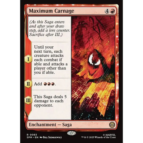 【北境卡牌】万智牌 极限屠杀 Maximum Carnage SPM 英文平/闪卡