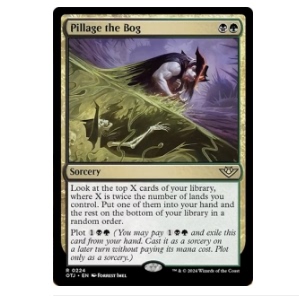 万智牌 OTJ 掠夺腐沼 Pillage the Bog 中/英文 平/闪卡 金