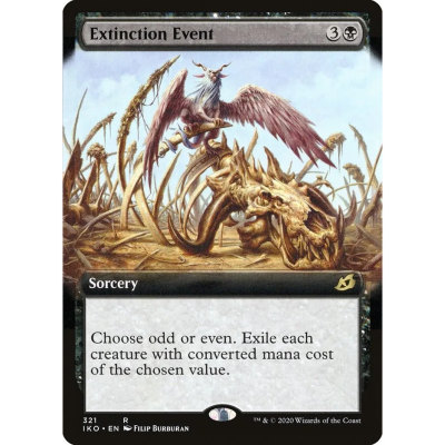 万智牌 IKO 生灵绝灭 Extinction Event 英/日文扩画平/闪卡 金