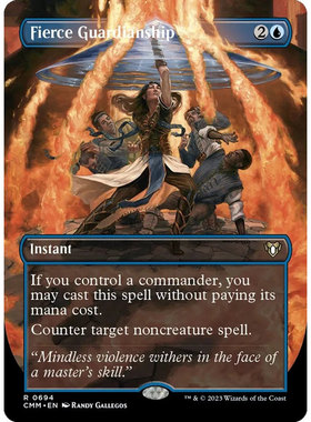 万智牌 厉行守护 Fierce Guardianship CMM 英文异画平卡 金