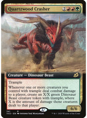【北境卡牌】万智牌 IKO 石英林粉碎兽 Quartzwood Crasher 扩画