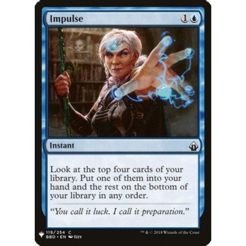 【北境卡牌】万智牌 神秘补充包 mb1 冲动 impulse 英文 铁 edh