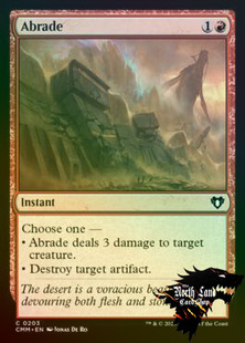 【北境卡牌】万智牌 风化侵蚀Abrade 英文平闪 CMM指挥官大师美印