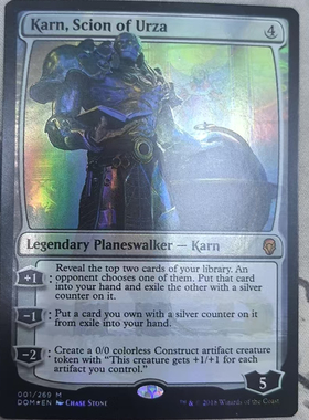 【北境卡牌】万智牌 克撒传人卡恩 Karn DOM 英文平闪 秘稀