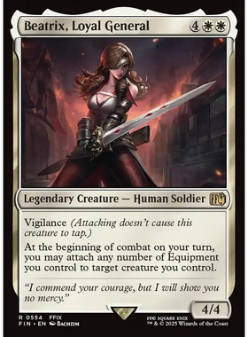 万智牌 忠诚将军贝特丽克丝 Beatrix, Loyal General FIN 英文平
