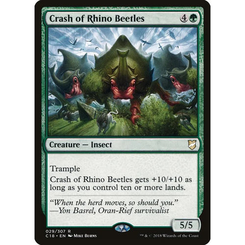 【北境卡牌】万智牌 犀甲虫群 Crash of Rhino Beetles C18英文平