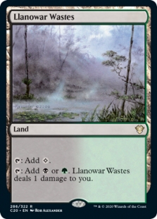 【北境卡牌】万智牌 指挥官2020 C20 Llanowar Wastes罗堰荒野 英