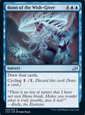 【北境】万智牌 IKO 控念兽恩泽 Boon of the Wish-Giver中/英/日