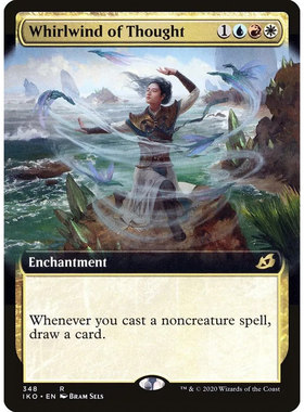 万智牌 思绪旋风 Whirlwind of Thought IKO 英/日扩画平/闪卡