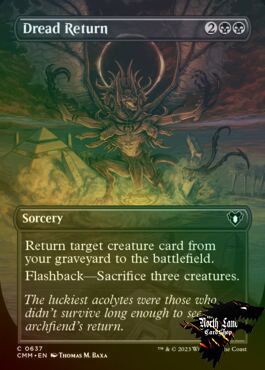 万智牌 CMM 指挥官大师 颤栗再现 Dread Return 英文扩画闪美印