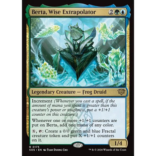 万智牌 机智外推家蓓塔 Berta, Wise Extrapolator SOS 英文平/闪