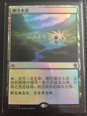 ［北境卡牌］万智牌 MTG 鞑契可汗 KTK 潮没水滨 简中闪 白蓝找