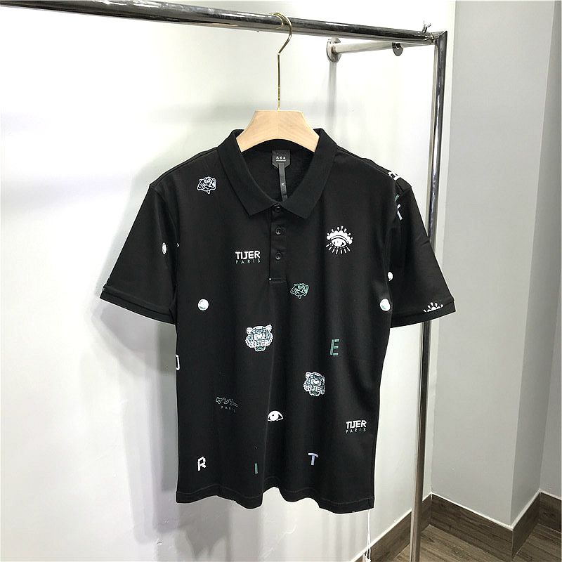 虎头印花纯棉POLO衫断码3折清仓