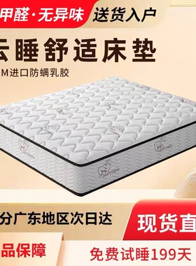 床垫经济型软硬两用十大名牌20cm经济型乳胶椰棕家用租房弹簧床垫