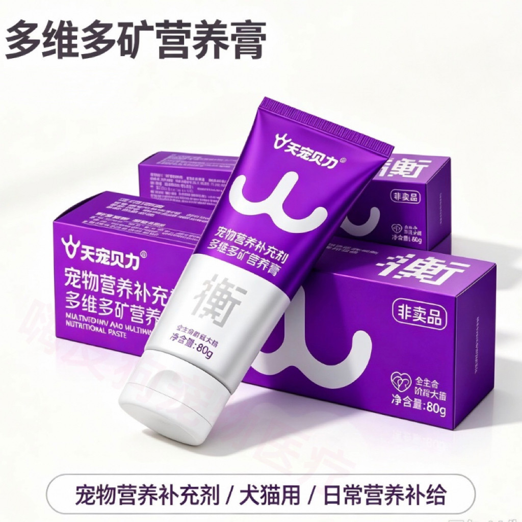 含多种维生素矿物质综合营养膏犬