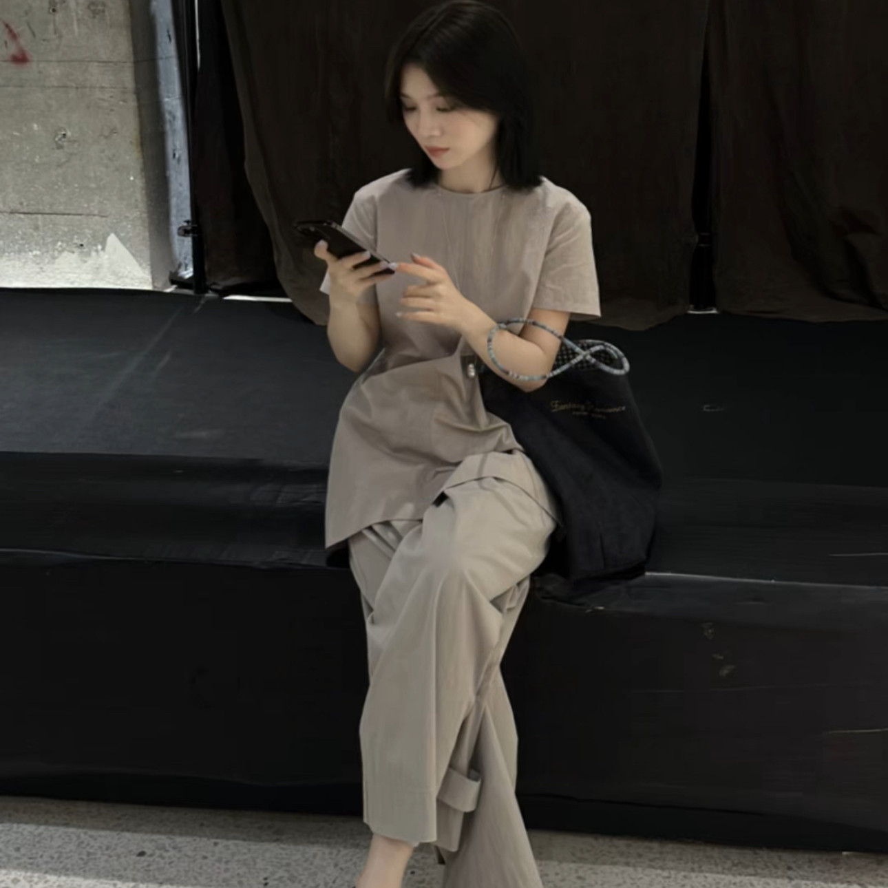 COLINE CONCISE 25SS 小众设计短袖衬衫设计感上衣CX66051