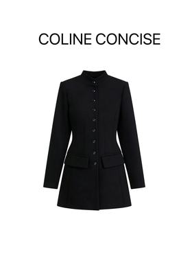 COLINE CONCISE 立领单排扣通勤西装外套女25FW