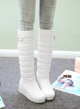 平跟高筒靴雪地加厚保暖子女百搭