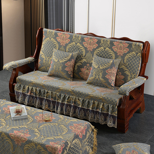 实木沙发坐垫带靠背加厚防滑中式红木质沙发垫老款春秋椅海绵垫子