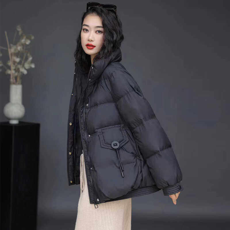 短款羽绒服女冬季2025新款时尚中年90绒小个子高端洋气白鸭绒外套