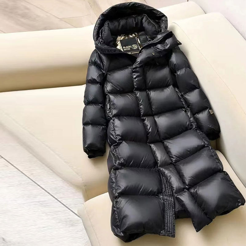 鹅绒服黑金羽绒服男女2024冬季新款极寒加厚七格长款过膝东北超厚