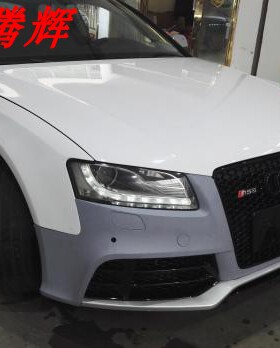 12-15年奥迪A5升级RS5前杠总成中网PP材质A5改RS5大包围