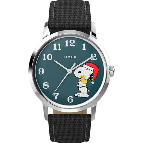 代购Timex天美时男士腕表夜光日期计时防刮金属织物防水34mm