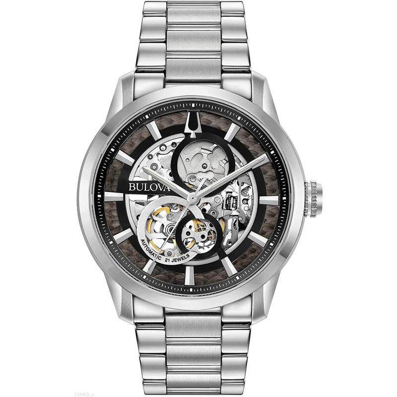 海外代购BULOVA/宝路华男士手表欧美腕表镂空机芯生活防水