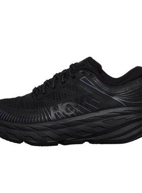 代购Hoka OneOne女士跑步鞋缓震支撑轻量缓震跑鞋黑色网面材质