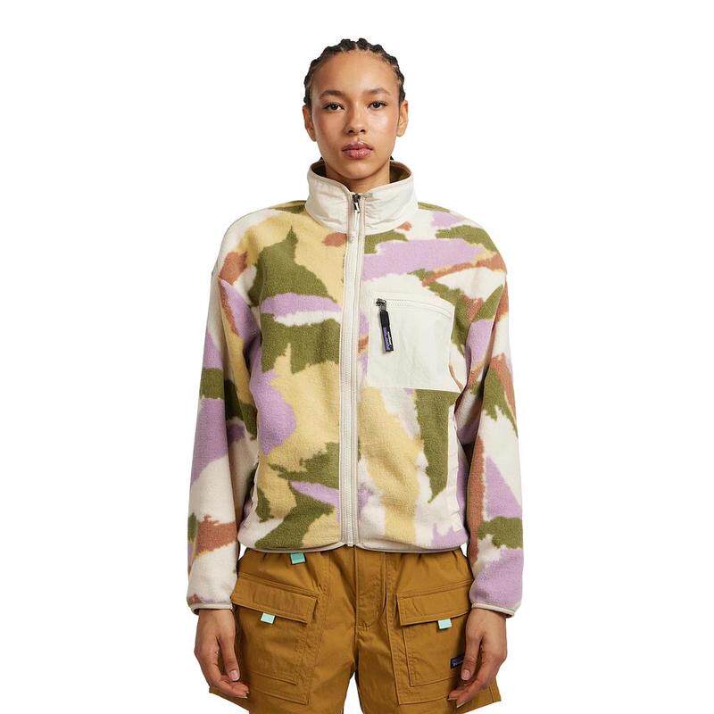 代购PATAGONIA女士抓绒衣防风保暖耐磨Fleece Jacken立领长袖