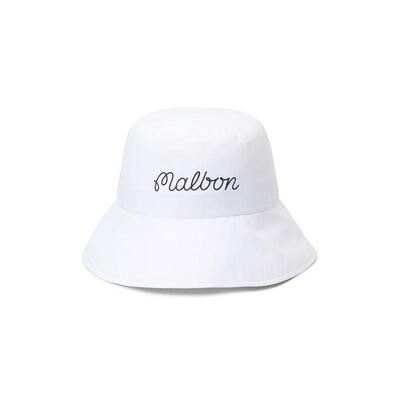 代购MALBON GOLF女士帽子防晒遮阳白色防水夏季户外渔夫帽爆款