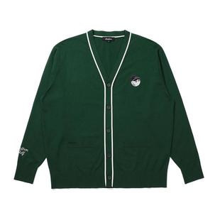 爆款 代购 毛衣保暖舒适绿色混纺日常休闲开衫 GOLF男士 简约 MALBON