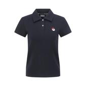 透气舒适贴身日常穿着简约设计深蓝色 GOLF女士POLO衫 代购 MALBON