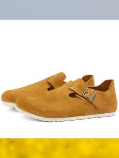 正品 Birkenstock London勃肯男士 直邮代购 时尚 休闲低帮软木拖鞋