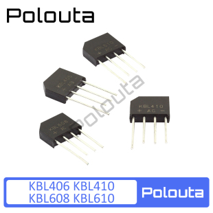 PoloutaKBL608全桥桥堆KBL406KBL410扁桥KBL610整流桥