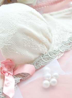 70B70C70D75A75B75C75D出口日本原单蕾丝聚拢白色粉色文胸内衣