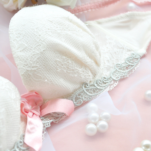 70B70C70D75A75B75C75D出口日本原单蕾丝聚拢白色粉色文胸内衣