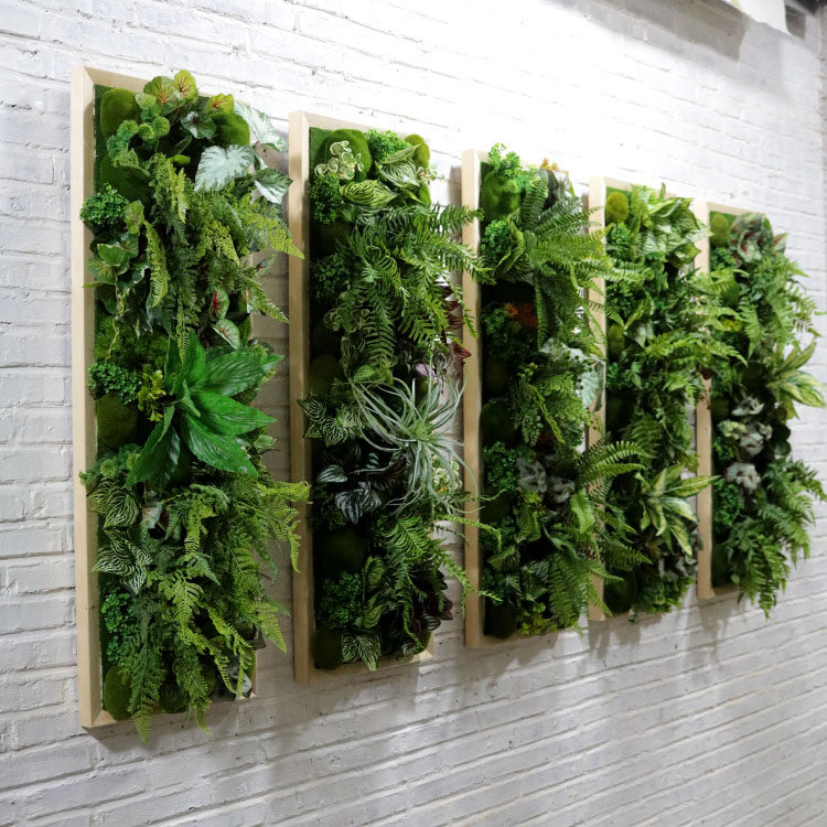 仿真绿植墙面装饰壁挂壁饰走廊餐厅酒吧砖头墙背景装饰立体植物