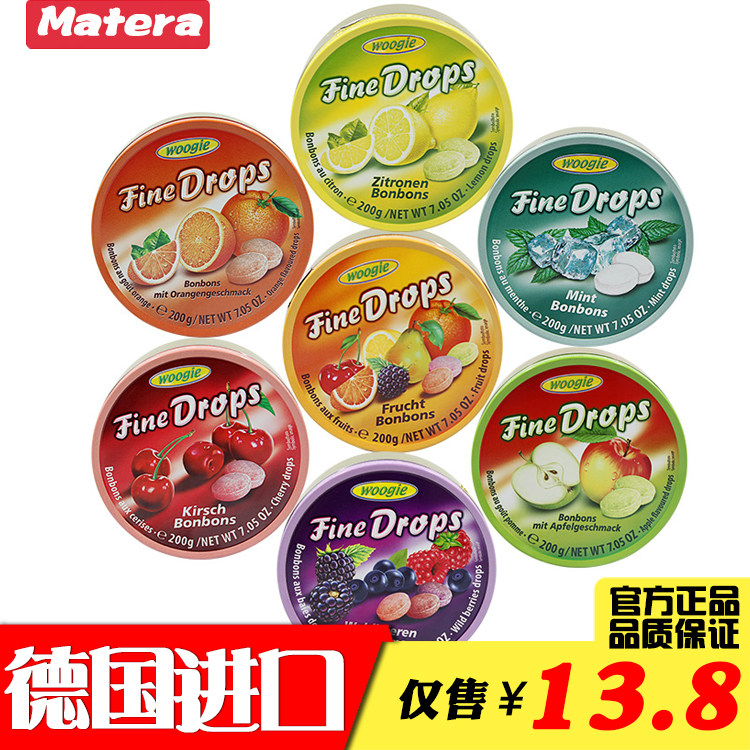 德国进口糖果Woogie综合味水果糖200g铁盒薄荷糖硬糖喜糖零食品|ruв категории закуски/орехи/специальность, конфеты/желе/пудинг, конфеты - от Buy2taobao.com для оказания профессиональной услуги покупки агента Taobao