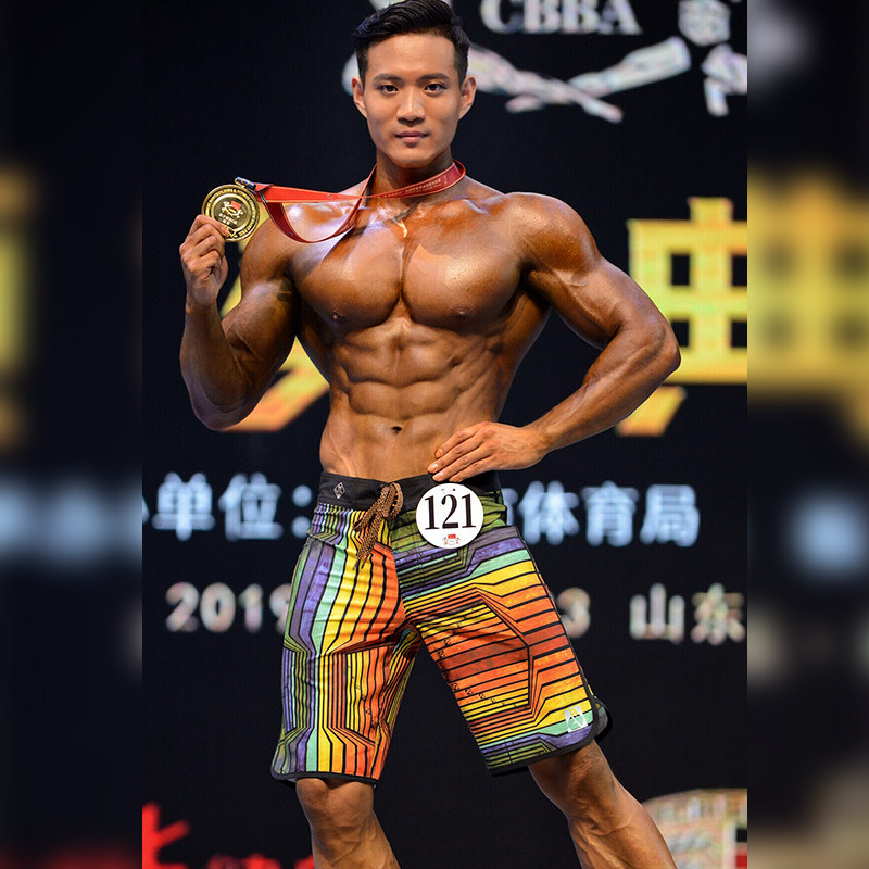 dunkelvolk达克沃健体比赛裤男子健美沙滩短裤速干大码冲浪裤泳裤