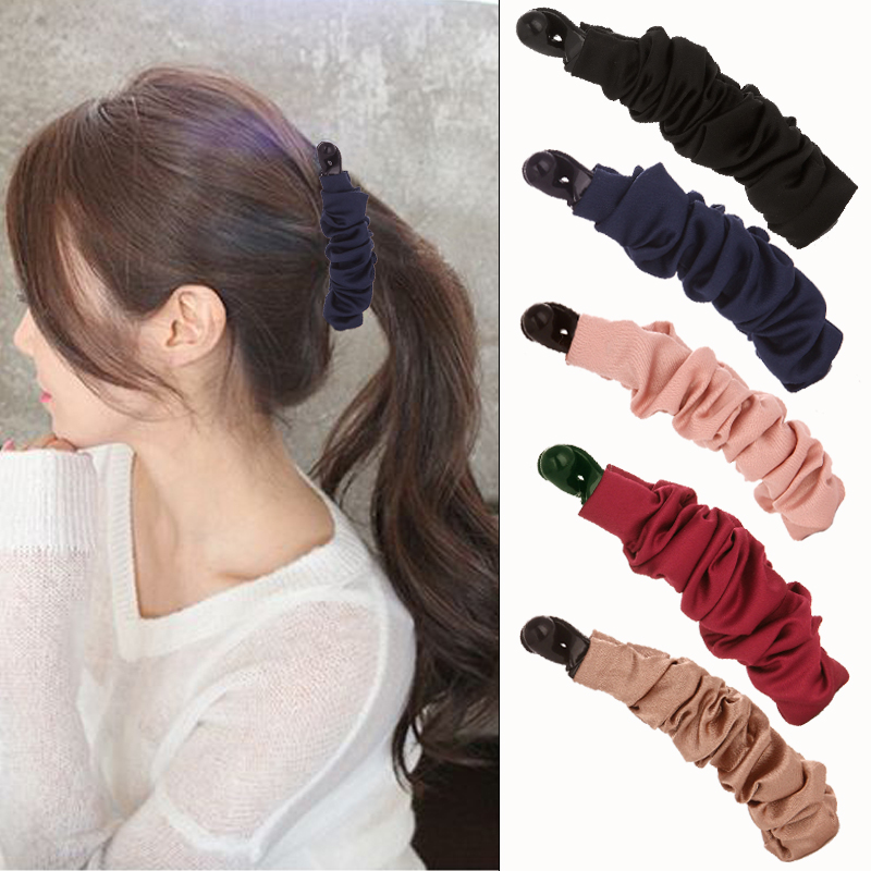 美背加分发夹高马尾夹子